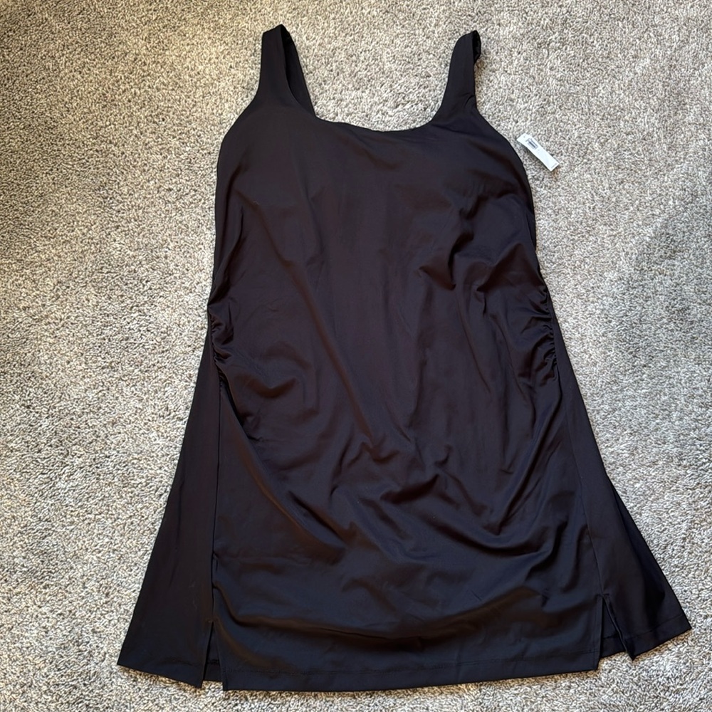 Maternity Sleeveless PowerSoft Mini Skort Dress